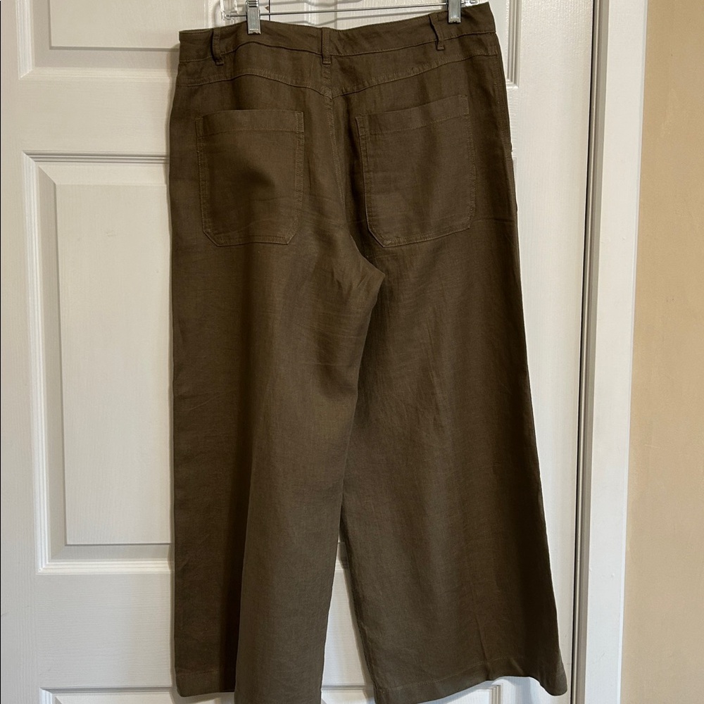 Madewell wide leg linen trousers. - Picture 5 of 6